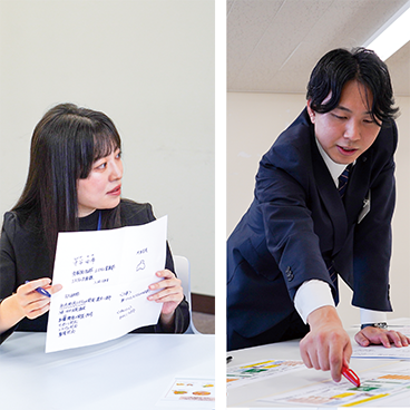 内定者懇話会に先輩社員として参加しました<